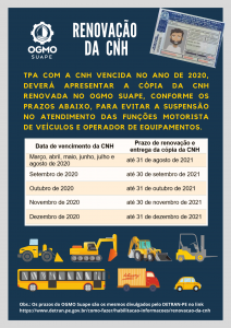 Renovação CNH - 2020