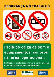 Proibido Caixa de Som Cartaz